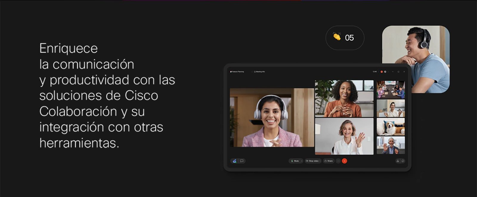 Webex Conoce el portafolio de Cisco Collaboration para el trabajo híbrido - Meeting