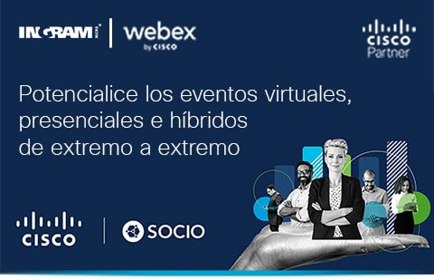 Webex Webex Potencialice los eventos virtuales, presenciales e híbridos de extremo a extremo