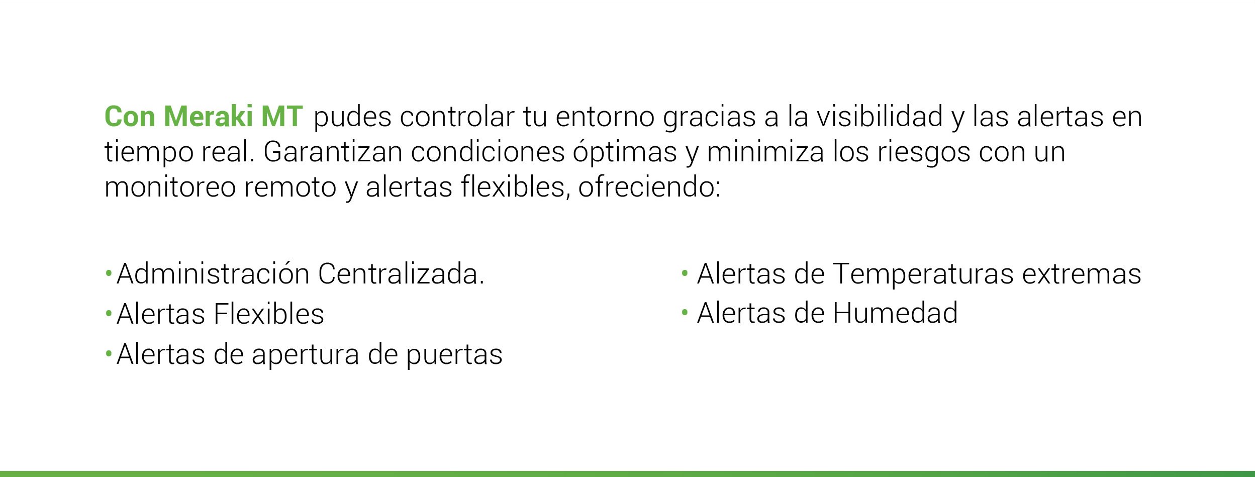 Cisco Meraki MT Sensores