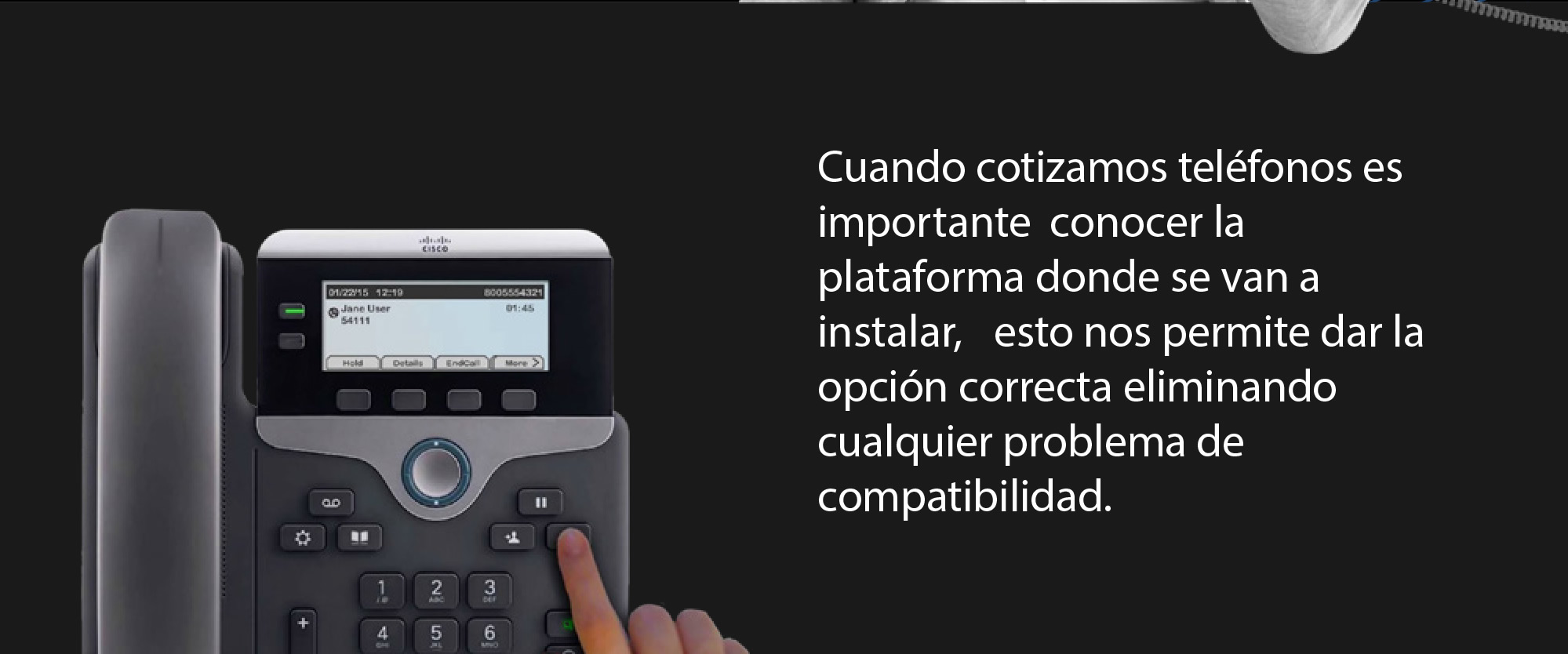 Cisco - Teléfonos propietarios y multiplataforma